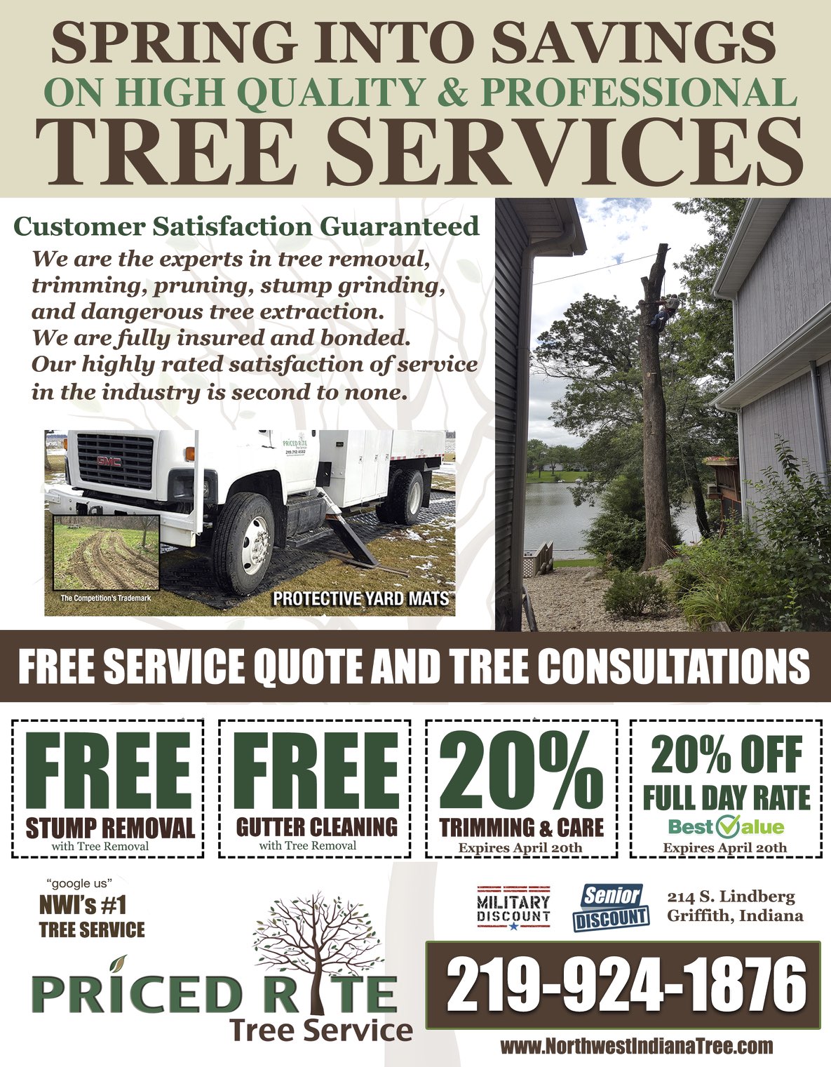 Tree Removal, Cutting, Trimming, Stump Removal Company serving